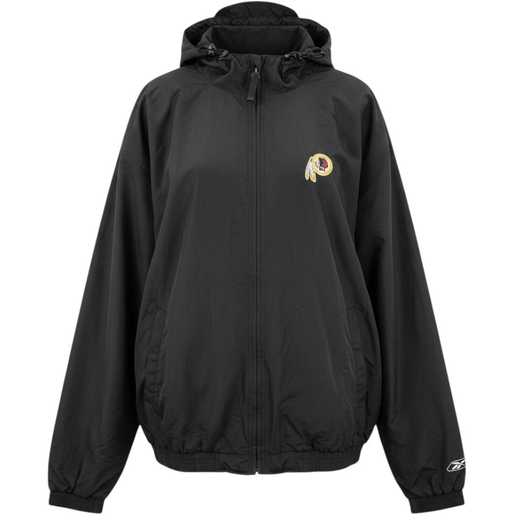Reebok Washington Redskins VINTAGE Black Fleece Lined Jacket Mens 2XL